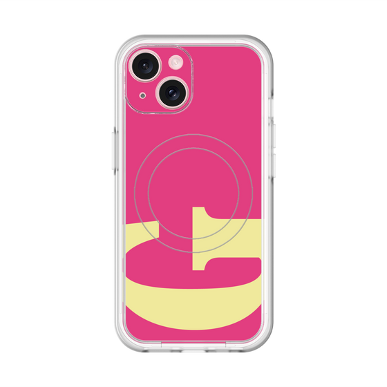 スリムプロテクションプレミアムケース with MagSafe［ オリジナル - initial color - G pink ］