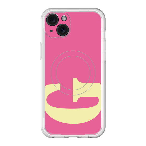 スリムプロテクションプレミアムケース with MagSafe［ オリジナル - initial color - G pink ］
