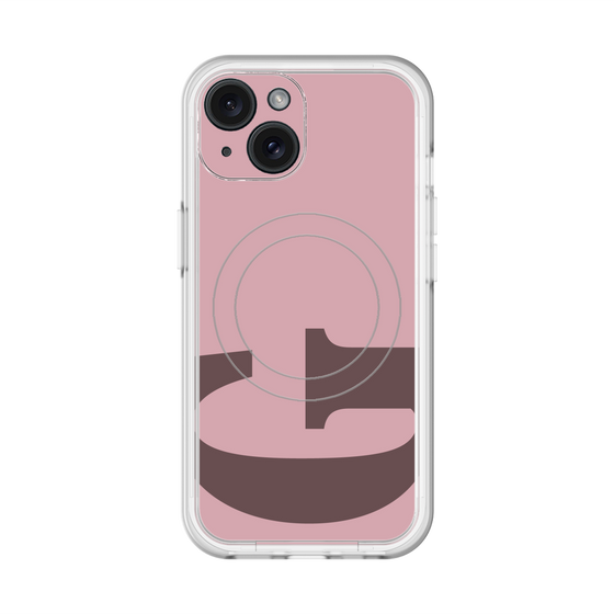 スリムプロテクションプレミアムケース with MagSafe［ オリジナル - initial color - G dusty pink ］