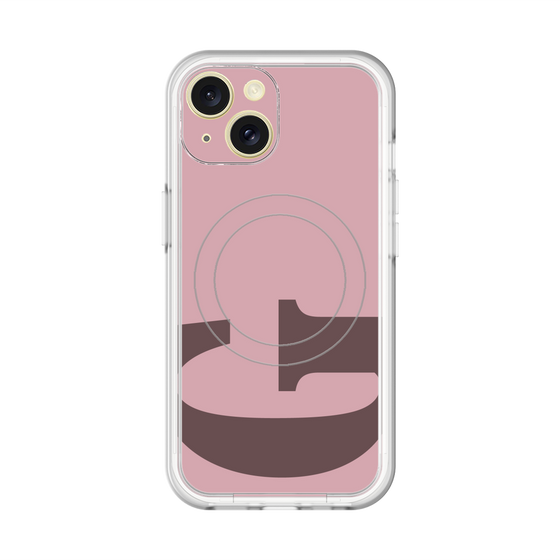 スリムプロテクションプレミアムケース with MagSafe［ オリジナル - initial color - G dusty pink ］