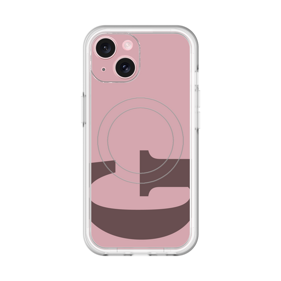 スリムプロテクションプレミアムケース with MagSafe［ オリジナル - initial color - G dusty pink ］