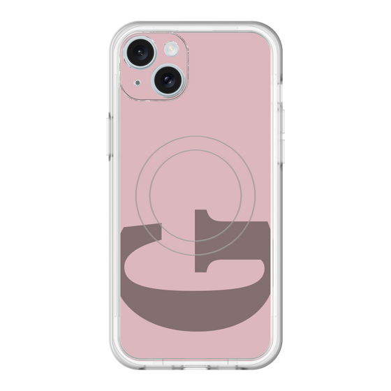 スリムプロテクションプレミアムケース with MagSafe［ オリジナル - initial color - G dusty pink ］