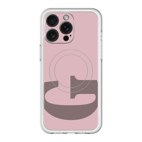 スリムプロテクションプレミアムケース with MagSafe［ オリジナル - initial color - G dusty pink ］