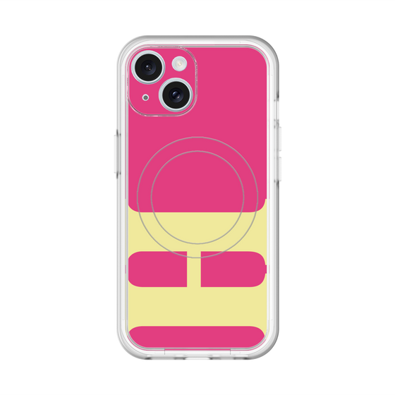 スリムプロテクションプレミアムケース with MagSafe［ オリジナル - initial color - H pink ］