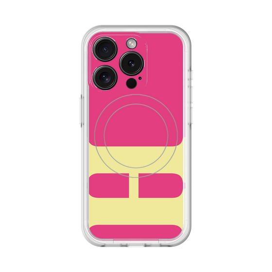 スリムプロテクションプレミアムケース with MagSafe［ オリジナル - initial color - H pink ］