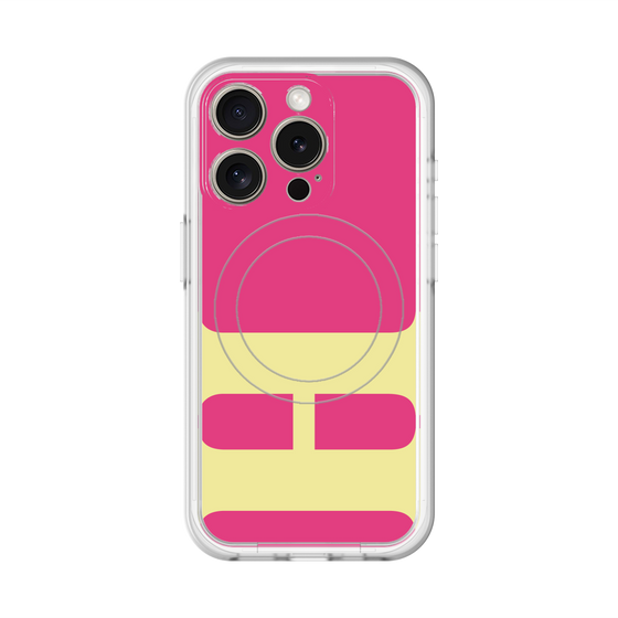 スリムプロテクションプレミアムケース with MagSafe［ オリジナル - initial color - H pink ］
