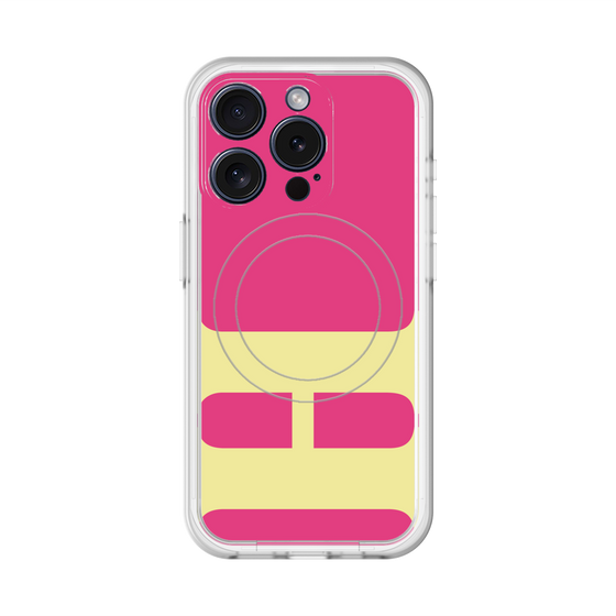 スリムプロテクションプレミアムケース with MagSafe［ オリジナル - initial color - H pink ］