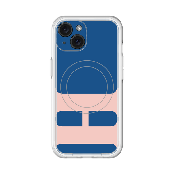 スリムプロテクションプレミアムケース with MagSafe［ オリジナル - initial color - H navy ］