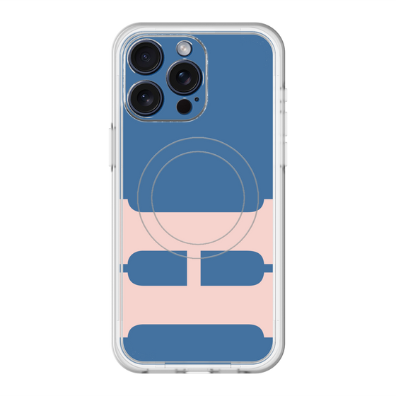 スリムプロテクションプレミアムケース with MagSafe［ オリジナル - initial color - H navy ］