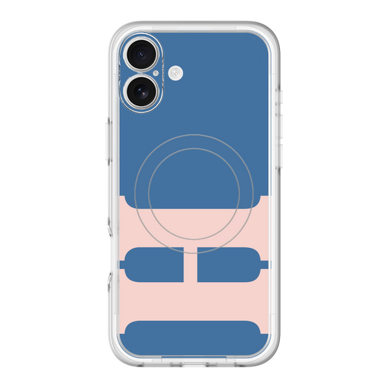 スリムプロテクションプレミアムケース with MagSafe［ オリジナル - initial color - H navy ］