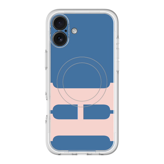 スリムプロテクションプレミアムケース with MagSafe［ オリジナル - initial color - H navy ］