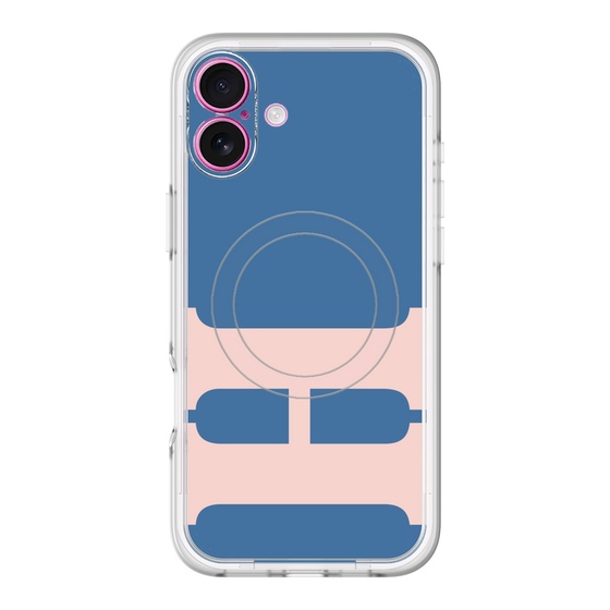 スリムプロテクションプレミアムケース with MagSafe［ オリジナル - initial color - H navy ］