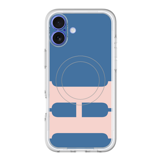 スリムプロテクションプレミアムケース with MagSafe［ オリジナル - initial color - H navy ］