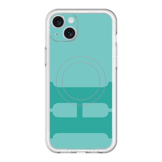 スリムプロテクションプレミアムケース with MagSafe［ オリジナル - initial color - H light green ］