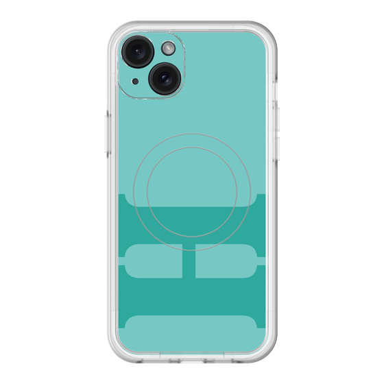 スリムプロテクションプレミアムケース with MagSafe［ オリジナル - initial color - H light green ］