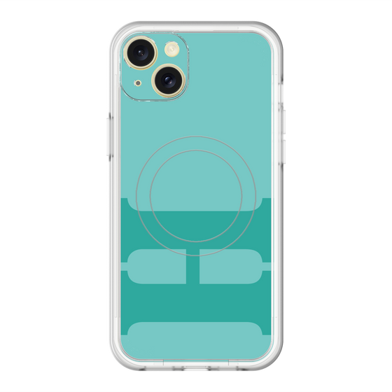 スリムプロテクションプレミアムケース with MagSafe［ オリジナル - initial color - H light green ］