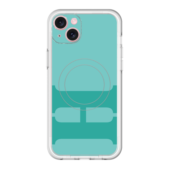 スリムプロテクションプレミアムケース with MagSafe［ オリジナル - initial color - H light green ］