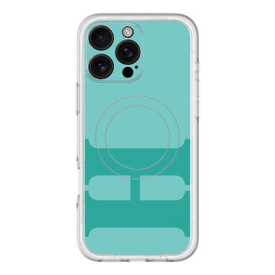 スリムプロテクションプレミアムケース with MagSafe［ オリジナル - initial color - H light green ］