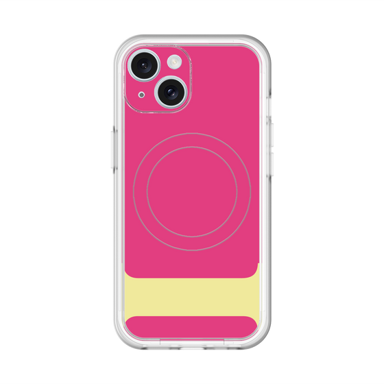 スリムプロテクションプレミアムケース with MagSafe［ オリジナル - initial color - I pink ］