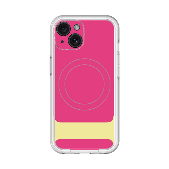 スリムプロテクションプレミアムケース with MagSafe［ オリジナル - initial color - I pink ］