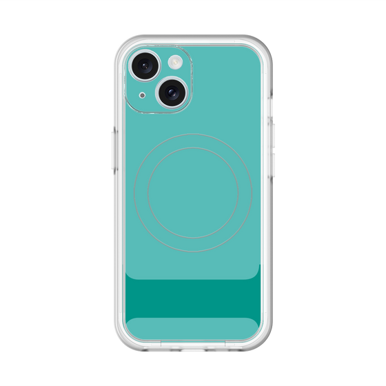 スリムプロテクションプレミアムケース with MagSafe［ オリジナル - initial color - I light green ］