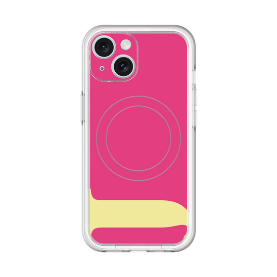 スリムプロテクションプレミアムケース with MagSafe［ オリジナル - initial color - J pink ］
