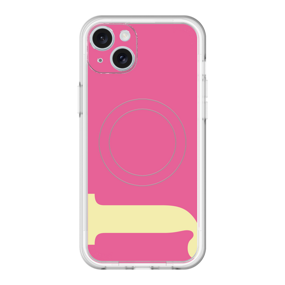 スリムプロテクションプレミアムケース with MagSafe［ オリジナル - initial color - J pink ］