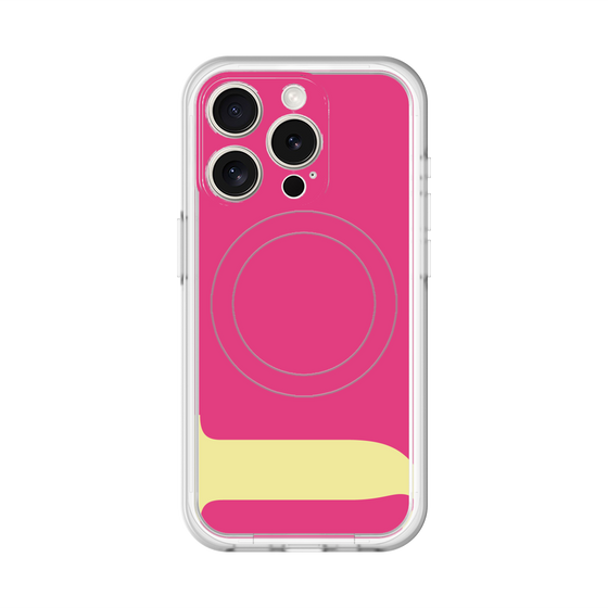 スリムプロテクションプレミアムケース with MagSafe［ オリジナル - initial color - J pink ］