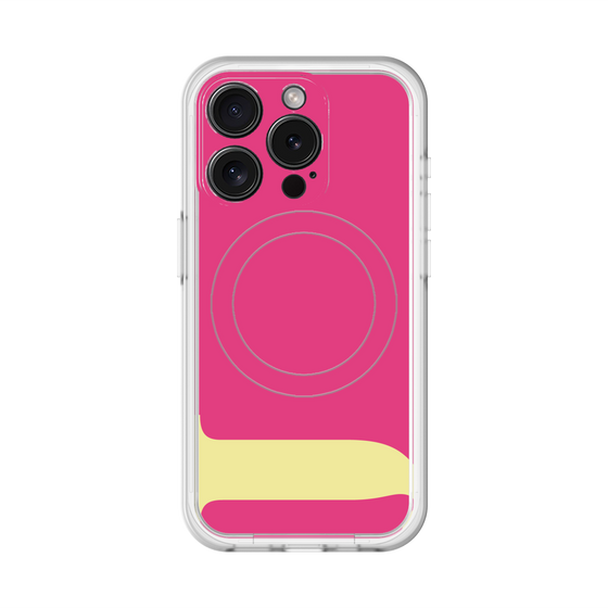 スリムプロテクションプレミアムケース with MagSafe［ オリジナル - initial color - J pink ］