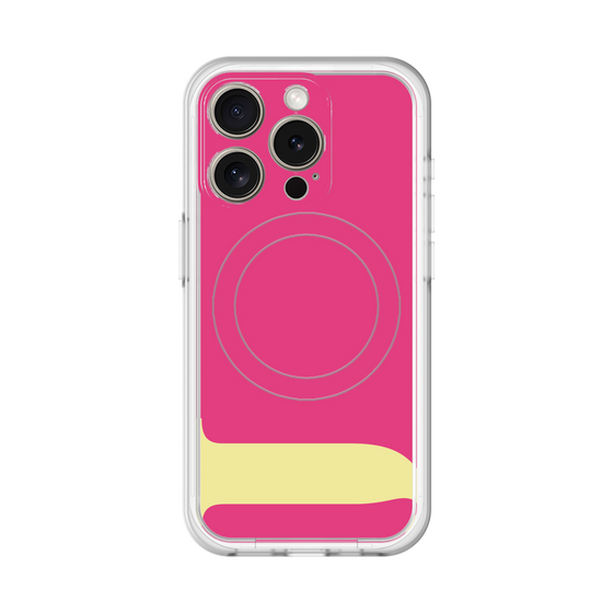 スリムプロテクションプレミアムケース with MagSafe［ オリジナル - initial color - J pink ］