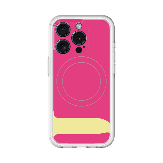 スリムプロテクションプレミアムケース with MagSafe［ オリジナル - initial color - J pink ］