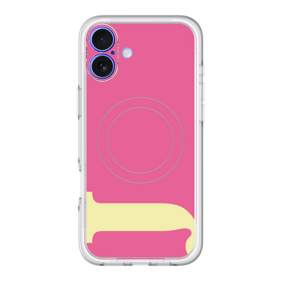 スリムプロテクションプレミアムケース with MagSafe［ オリジナル - initial color - J pink ］