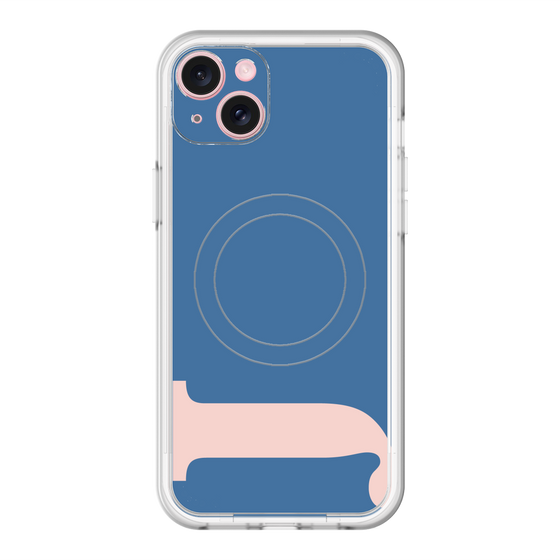 スリムプロテクションプレミアムケース with MagSafe［ オリジナル - initial color - J navy ］