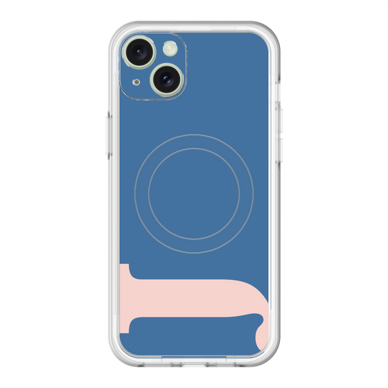 スリムプロテクションプレミアムケース with MagSafe［ オリジナル - initial color - J navy ］