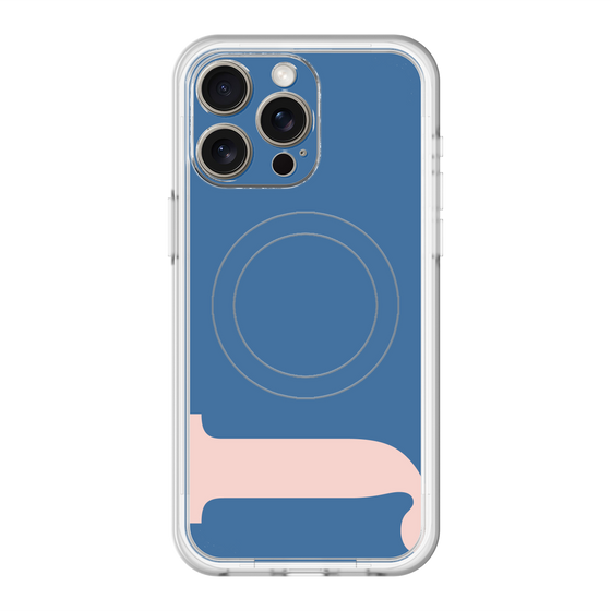 スリムプロテクションプレミアムケース with MagSafe［ オリジナル - initial color - J navy ］