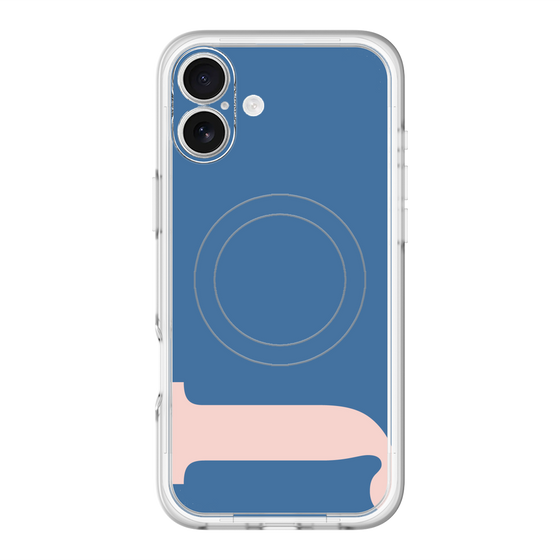スリムプロテクションプレミアムケース with MagSafe［ オリジナル - initial color - J navy ］