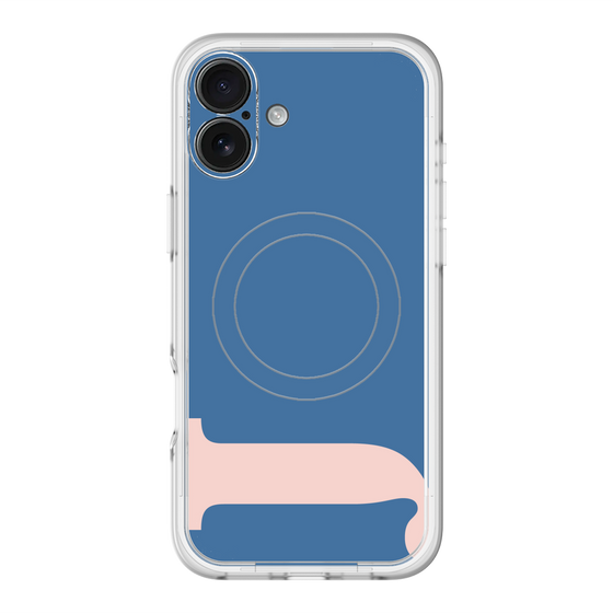 スリムプロテクションプレミアムケース with MagSafe［ オリジナル - initial color - J navy ］