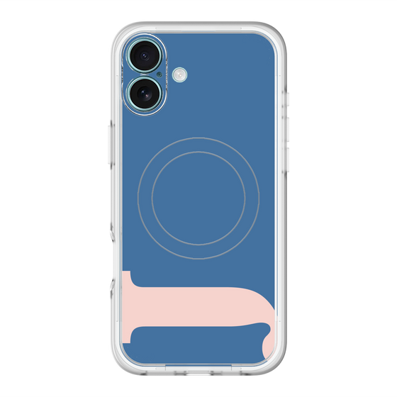 スリムプロテクションプレミアムケース with MagSafe［ オリジナル - initial color - J navy ］