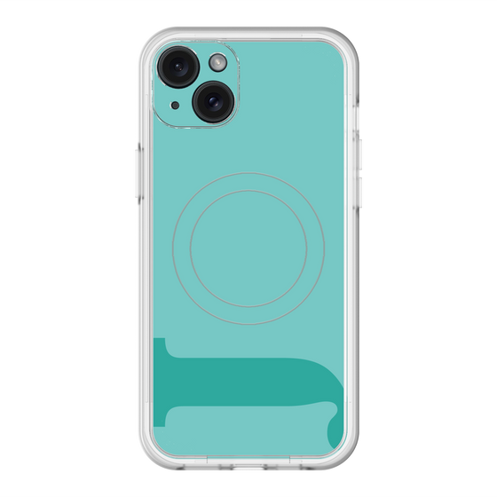 スリムプロテクションプレミアムケース with MagSafe［ オリジナル - initial color - J light green ］