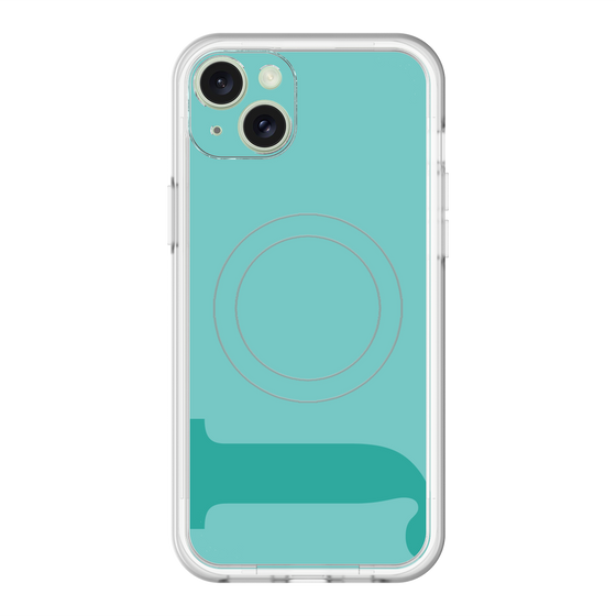 スリムプロテクションプレミアムケース with MagSafe［ オリジナル - initial color - J light green ］