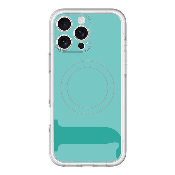 スリムプロテクションプレミアムケース with MagSafe［ オリジナル - initial color - J light green ］