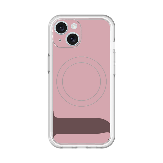 スリムプロテクションプレミアムケース with MagSafe［ オリジナル - initial color - J dusty pink ］