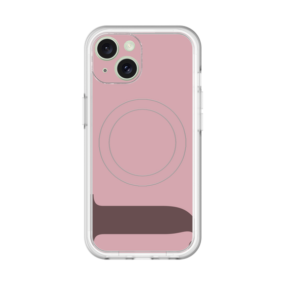 スリムプロテクションプレミアムケース with MagSafe［ オリジナル - initial color - J dusty pink ］