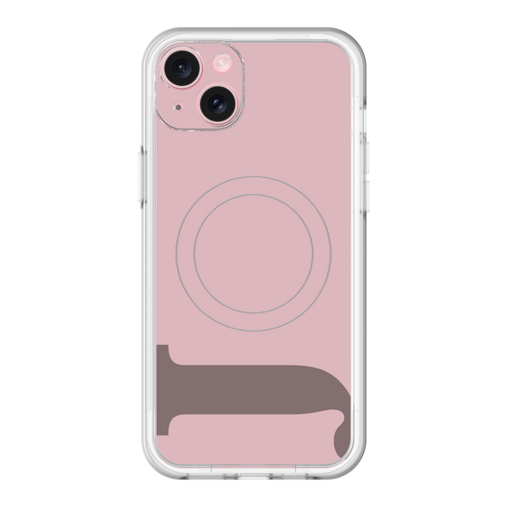 スリムプロテクションプレミアムケース with MagSafe［ オリジナル - initial color - J dusty pink ］