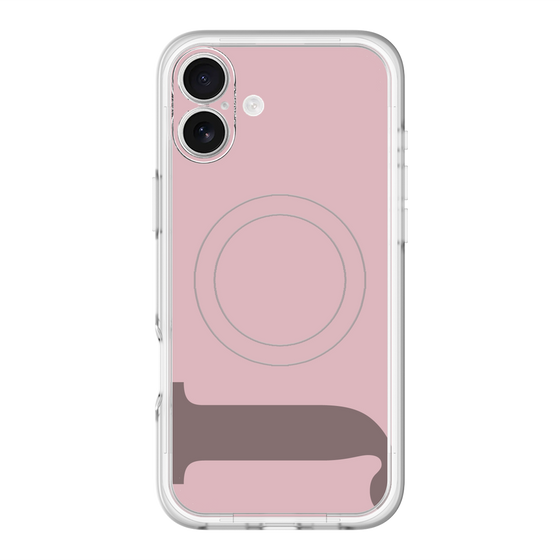 スリムプロテクションプレミアムケース with MagSafe［ オリジナル - initial color - J dusty pink ］