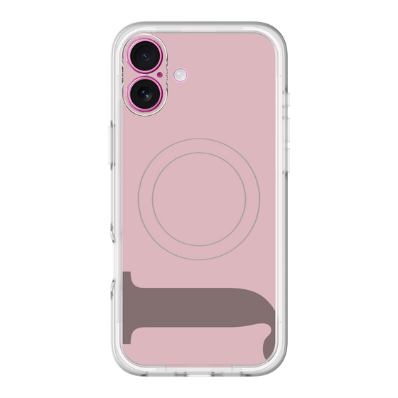 スリムプロテクションプレミアムケース with MagSafe［ オリジナル - initial color - J dusty pink ］