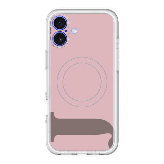 スリムプロテクションプレミアムケース with MagSafe［ オリジナル - initial color - J dusty pink ］