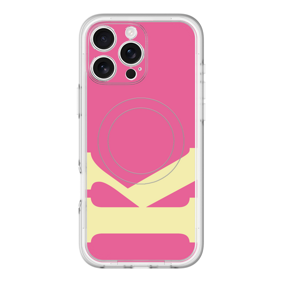 スリムプロテクションプレミアムケース with MagSafe［ オリジナル - initial color - K pink ］