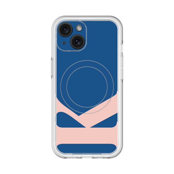 スリムプロテクションプレミアムケース with MagSafe［ オリジナル - initial color - K navy ］