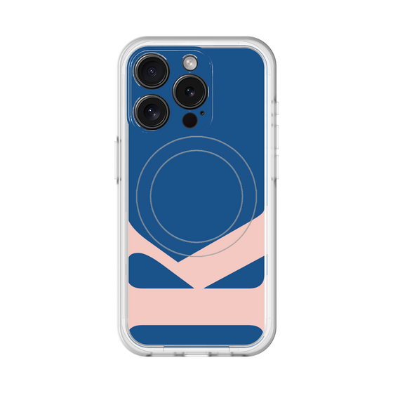 スリムプロテクションプレミアムケース with MagSafe［ オリジナル - initial color - K navy ］